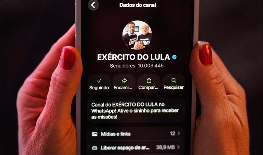 TSE proíbe suspensão do canal Exército do Lula