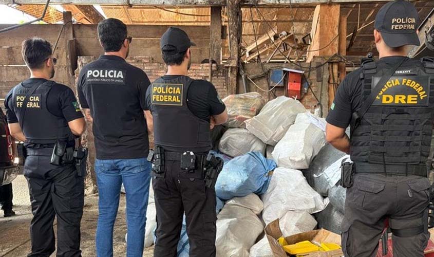 PF incinera mais de 1,3 tonelada de drogas em Rondônia