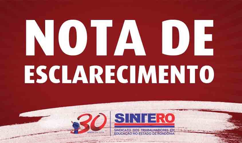 Nota de Esclarecimento 