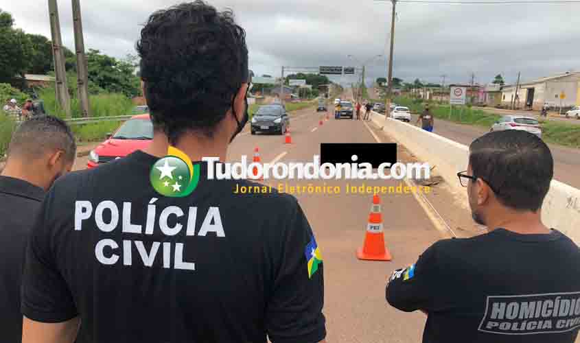 Policial civil morre após sofrer queda de moto na BR-364 em Porto Velho