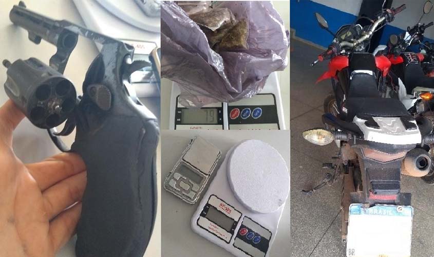 Ação da PMRO prende membros de grupo criminoso e apreende arma e droga