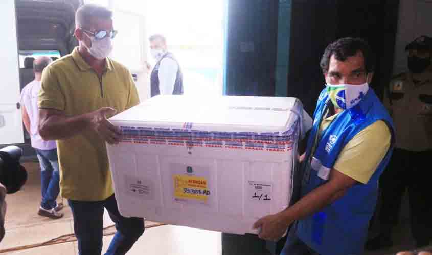 Governo de Rondônia recebe o 5º lote de vacinas contra a Covid-19 para dar sequência à imunização