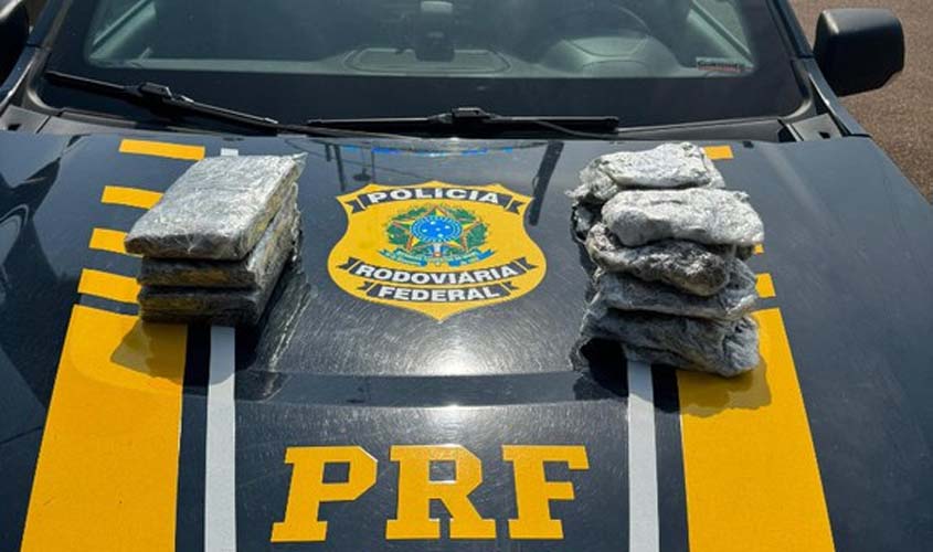 Em Porto Velho/RO, PRF detém homem com 4 Kg de Skunk