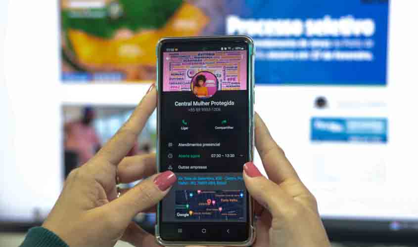 Vítimas de violência doméstica têm apoio facilitado pelo WhatsApp do programa do governo de RO 'Mulher Protegida'