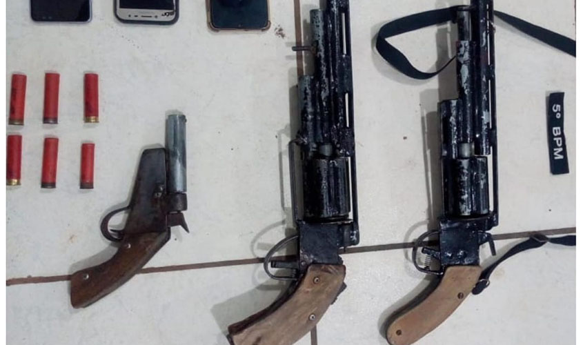 Policiais Militares prendem membro de facção criminosa e três armas de fogo na Capital