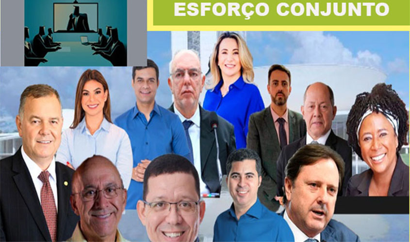 Teleconferência entre governo e bancada federal debate utilização de 22 milhões de reais no combate ao corona