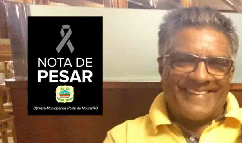 Nota de pesar da Câmara Municipal pelo falecimento Olímpio da Central Modas