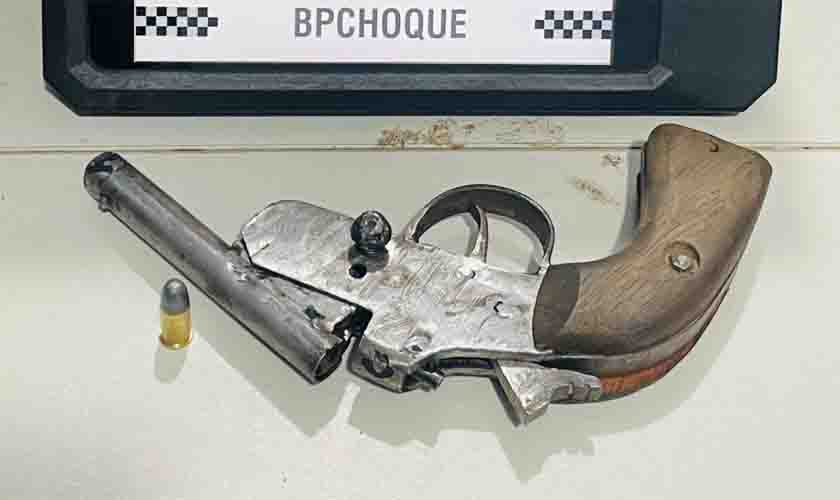 Bpchoque recupera arma de fogo no Cristal da Calama
