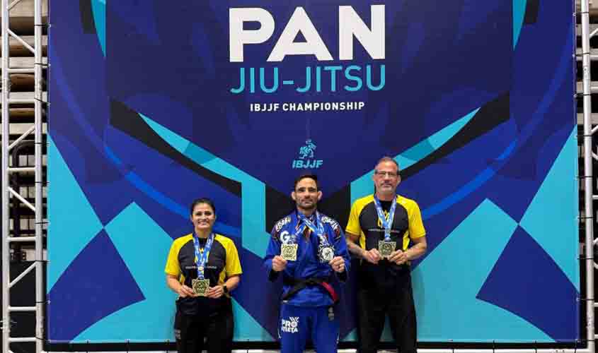 Lutadores de Rondônia conquistam medalhas no Pan-Americano de Jiu-Jitsu nos EUA, com incentivo do 'Pró-Atleta'