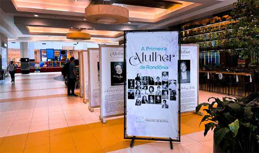 Exposição 'A Primeira Mulher de Rondônia' acontece no shopping