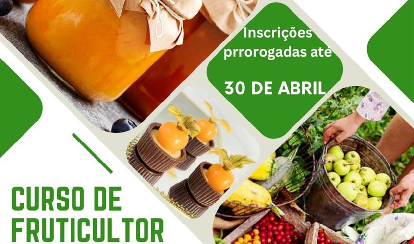 Campus prorroga as inscrições para seleção de alunos do curso de fruticultura