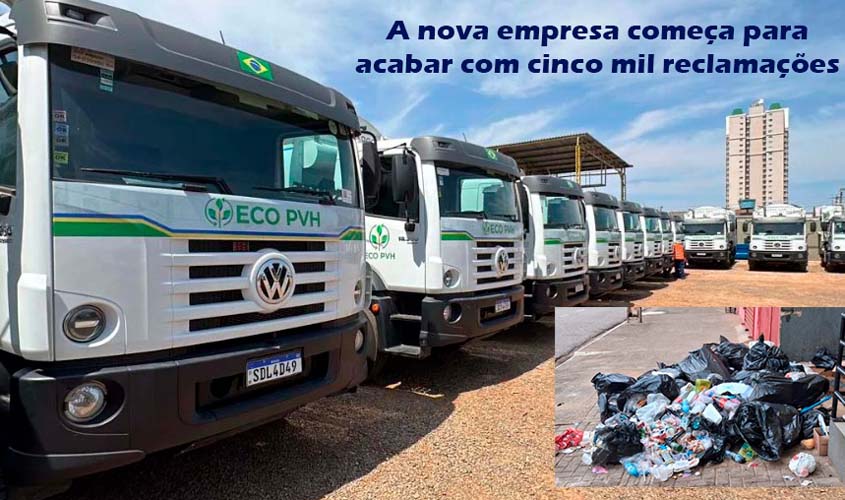 Nova empresa de lixo inicia com frota nova e 207 funcionários