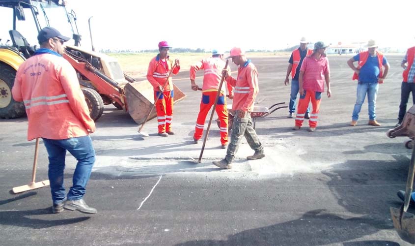 Serviços emergenciais realizados pelo DER evitam suspensão de voos