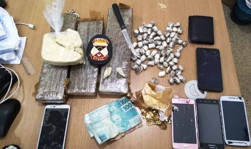 Após intensa fuga, homem abandona carro com 12 Kg de cocaína, mas acaba preso