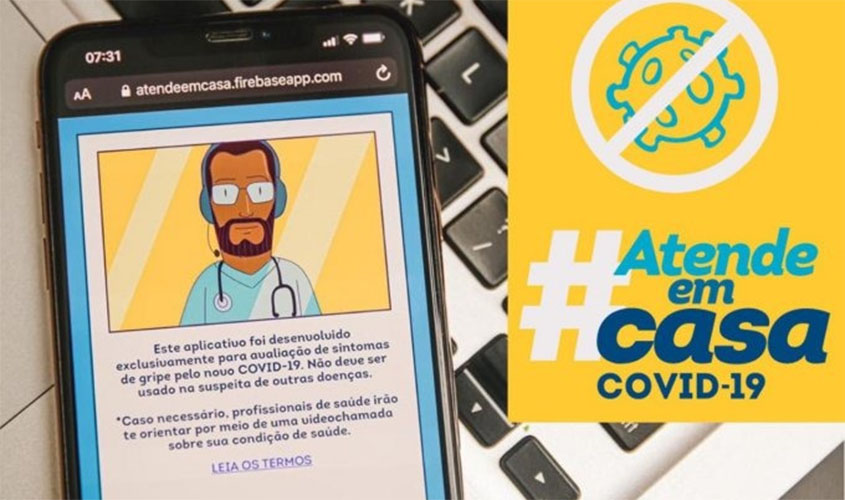 Uso do aplicativo 'Atende em Casa – Covid-19' é incentivado pela Prefeitura