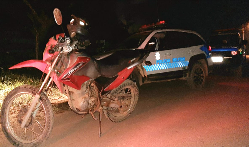 Policiais Militares do 6º BPM recuperam moto furtada e prendem envolvido