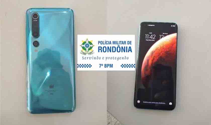 Polícia Militar recupera celular furtado em empresa e conduz suspeito