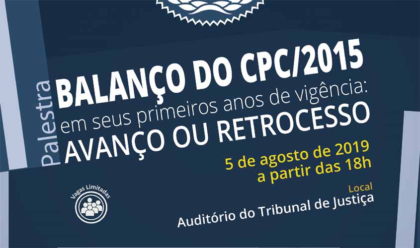 Como parte das comemorações a seus 33 anos de fundação, Emeron promoverá palestra sobre o novo CPC