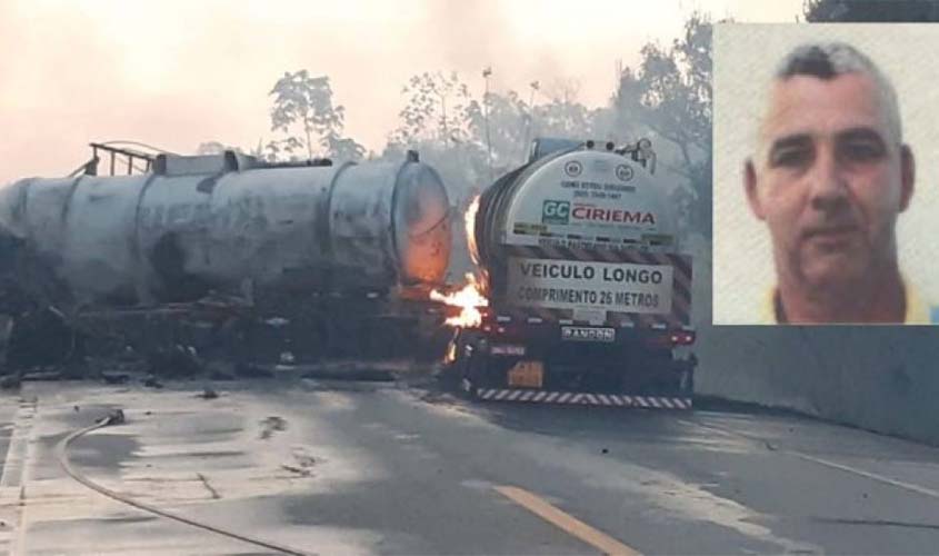 ÁUDIO E VÍDEO: caminhoneiro se emociona ao ver colega vilhenense morrer queimado após acidente