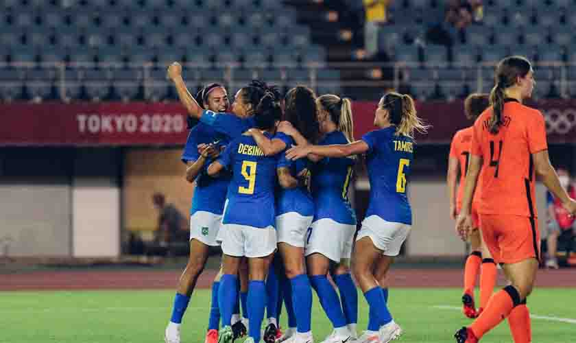 Em jogo de seis gols, Brasil e Holanda empatam no futebol feminino
