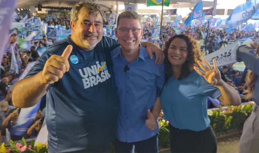 Governador Marcos Rocha é lançado à reeleição e Mariana Carvalho, ao Senado 