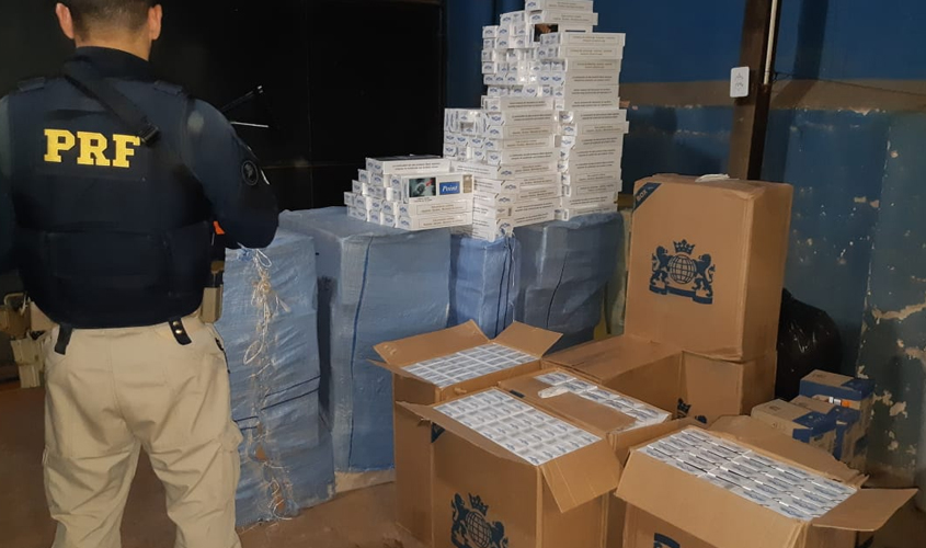PRF apreende carga de produtos contrabandeados da Bolívia