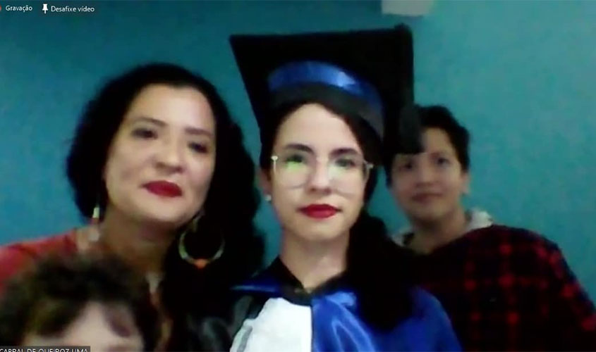 Colação de grau virtual da Faculdade Sapiens emociona alunos, familiares e amigos