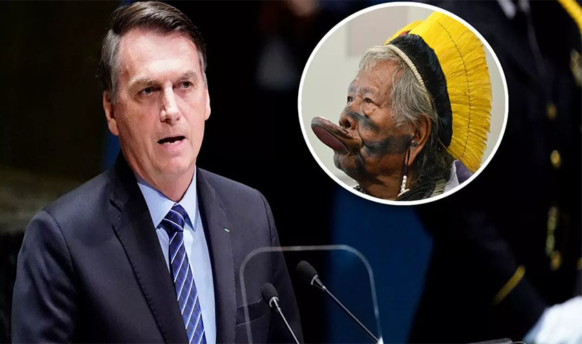 Bolsonaro ataca Raoni, liderança histórica dos indígenas brasileiros