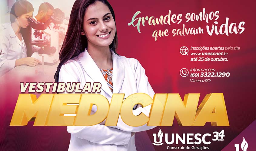 Unesc anuncia início das inscrições para o Vestibular de Medicina 2020/1
