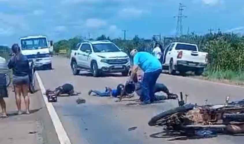 Acidente grave na BR-364 mobiliza equipes de socorro