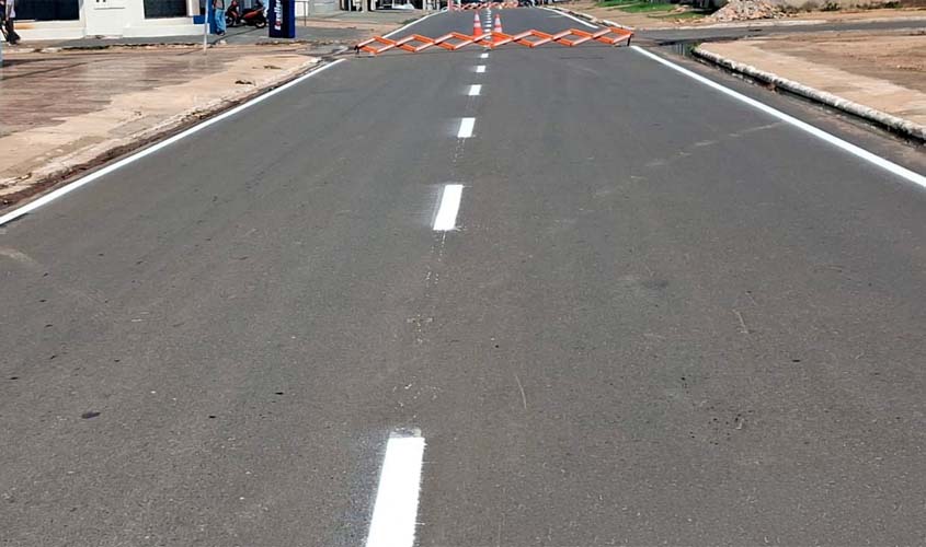 AMT conclui sinalização horizontal da avenida Aracaju