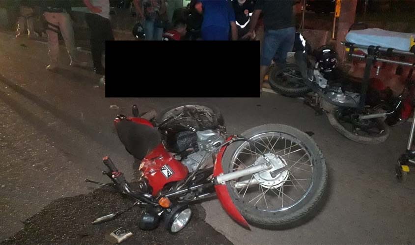 Grave acidente de trânsito entre duas motos deixa três vítimas na BR-364