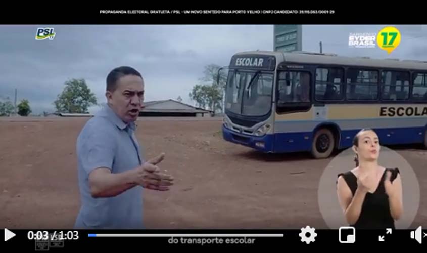 TRANSPORTE: Justiça nega liminar a Hildon Chaves e mantém propaganda do Sargento Eyder Brasil 