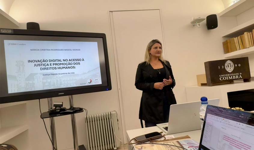 Juíza do TJRO apresenta inovação digital no acesso à Justiça