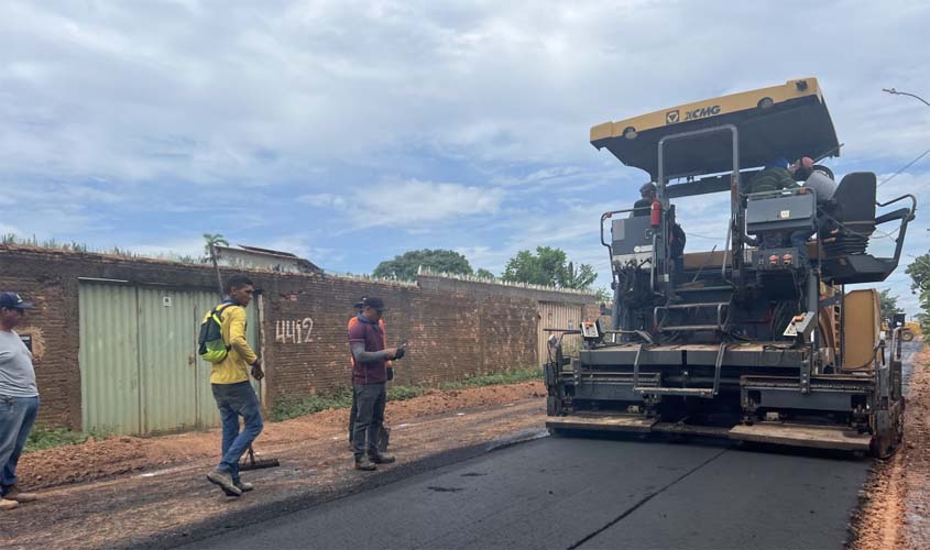 Obras de pavimentação chegam à zona Sul de Porto Velho