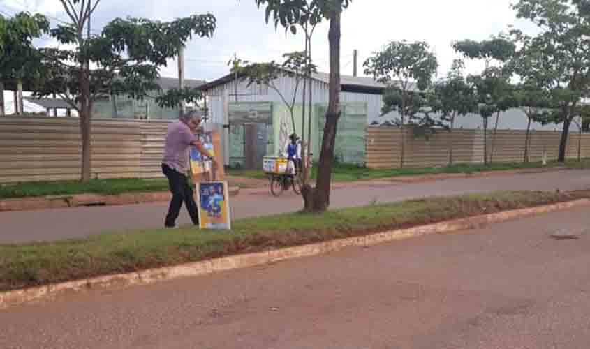 Oposição coloca propaganda irregular de Hildon Chaves para prejudicar o candidato