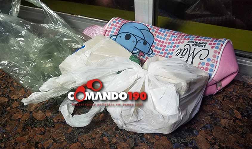 Em Ji-Paraná, PRF prende “mula” transportando droga para Porto Velho