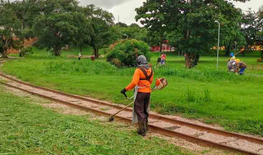Semusb realiza mutirão de limpeza na EFMM