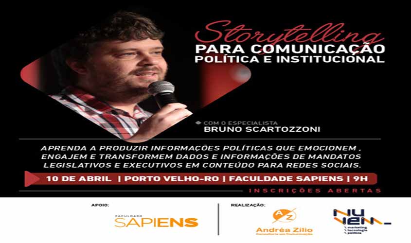 Capacitação: Porto Velho recebe curso de storytelling para comunicação política e institucional