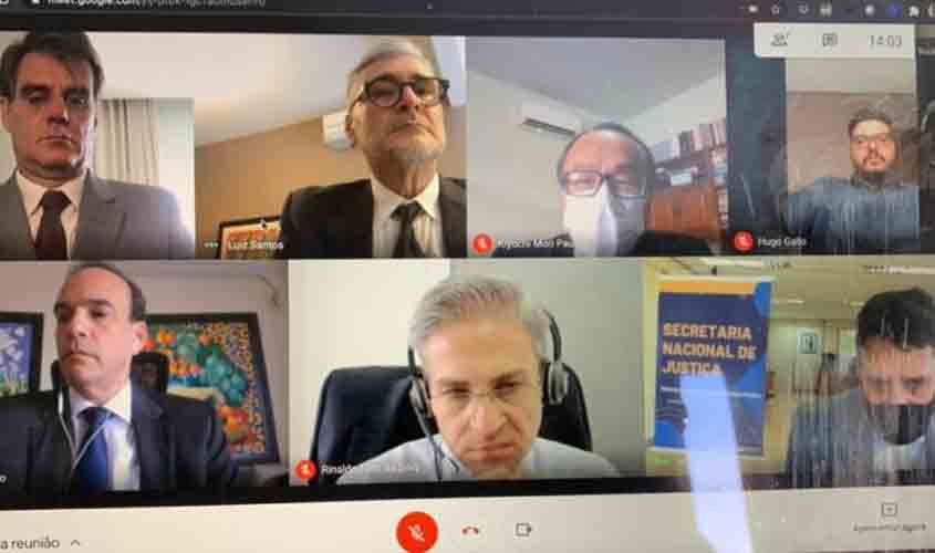 Presidente do TJRO se reúne com representantes do Ministério da Justiça e Segurança Pública