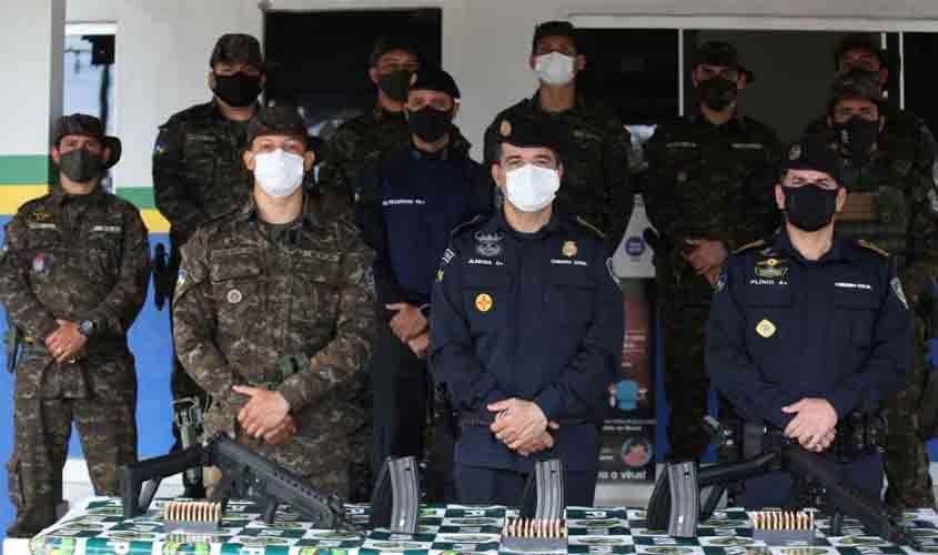 Novos armamentos são entregues ao Batalhão de Polícia Ambiental