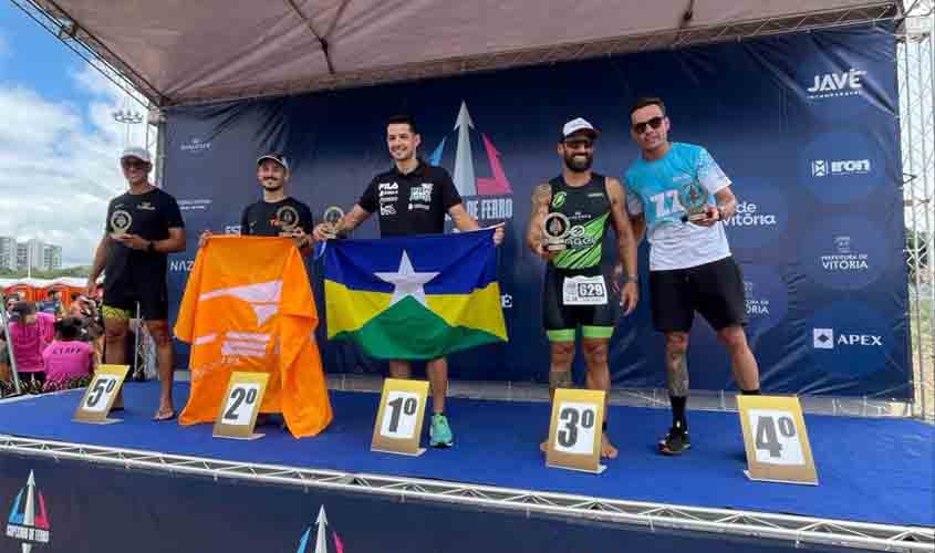 Triatleta rondoniense conquista bicampeonato em competição nacional com suporte do governo de RO
