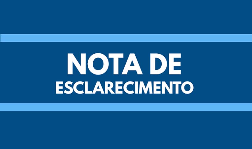 Nota de esclarecimento aos nossos amigos e vizinhos