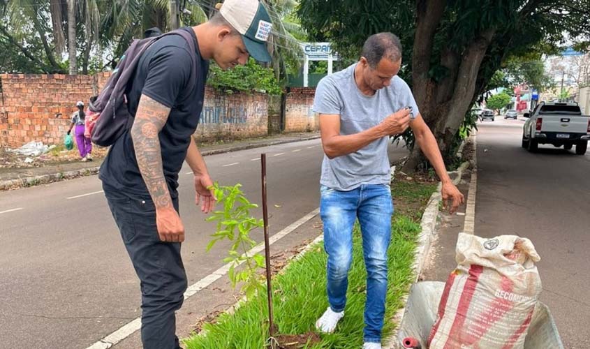Município realiza plantio de novas mudas ao longo da avenida Lauro Sodré