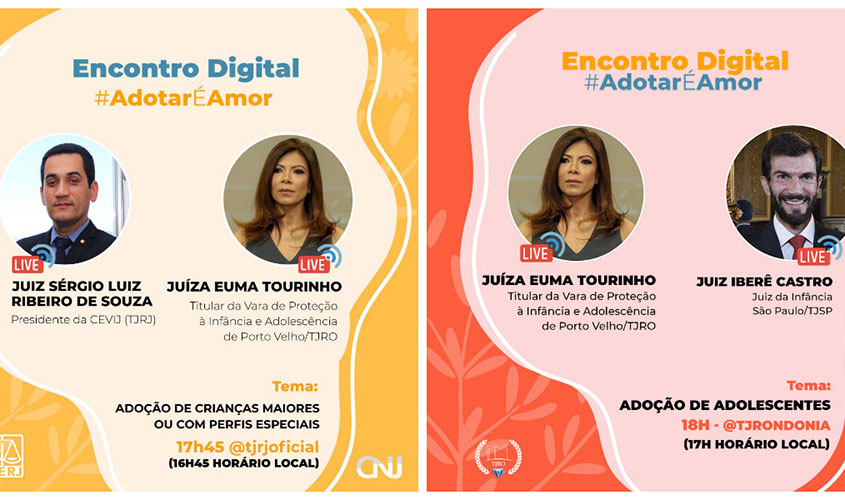 Dia da Adoção: Live entre os tribunais sensibiliza sobre o tema