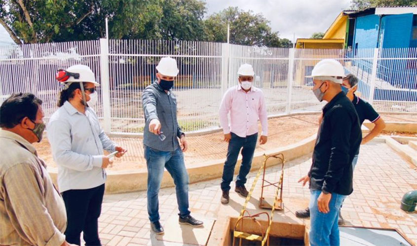 Obra de ampliação da estação de tratamento de esgoto do complexo administrativo de Rondônia está em fase final