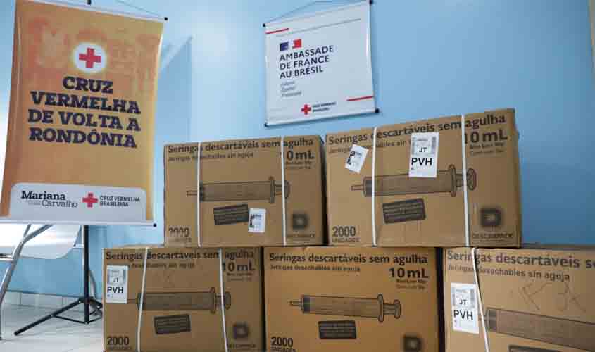 Prefeitura recebe insumos hospitalares doados pela Cruz Vermelha Brasileira 