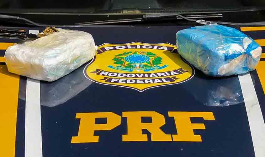 Em Vilhena/RO, PRF apreende mais de 2 Kg de maconha com passageira de ônibus