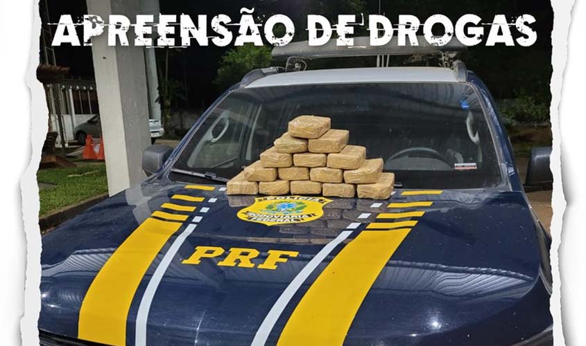 PRF realiza dois flagrantes de tráfico de drogas