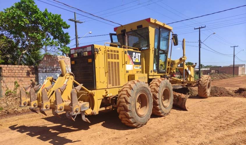 Obras de pavimentação são iniciadas na Rua Nilton de Azevedo 